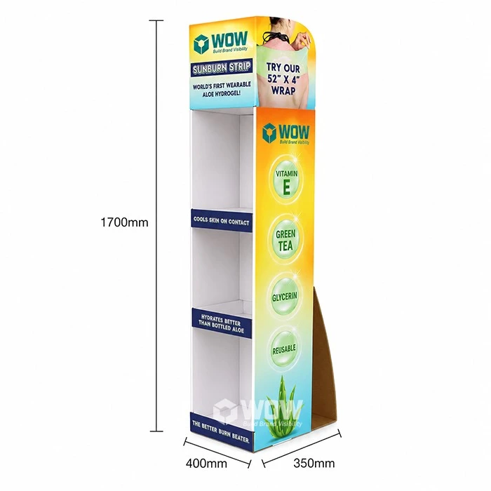 Aloe Hydrogel Strip Floor Display For Personal Care Promotions best