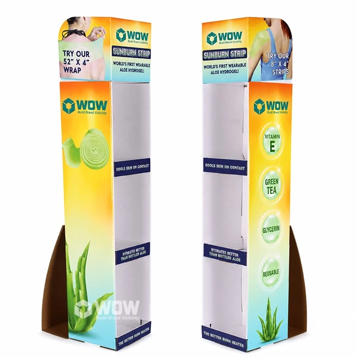 Aloe Hydrogel Strip Floor Display For Personal Care Promotions suppliers