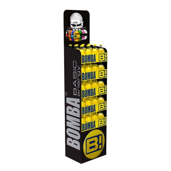 Cardboard Water Bottle Display Stands