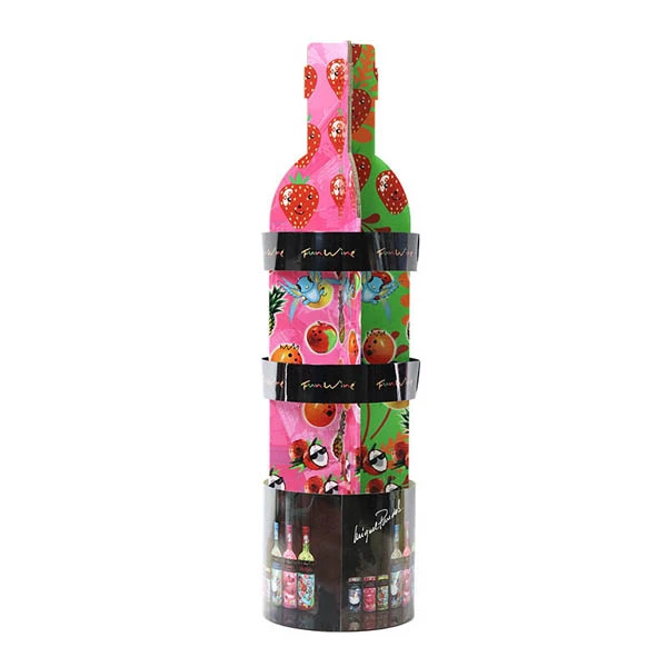 Cardboard Water Bottle Display Stands